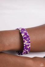 Load image into Gallery viewer, Paparazzi Coiled Candy - Purple - Bracelet Coil