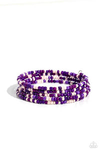 Paparazzi Coiled Candy - Purple - Bracelet Coil