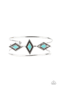 Paparazzi Desert Diamondback - Blue - $5 Jewelry with Ashley Swint