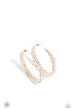 Load image into Gallery viewer, Paparazzi GLITZY By Association - Gold - NEW HOOP EARRING
