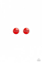 Load image into Gallery viewer, Paparazzi Starlet Shimmer Post Earrings, 10 - &quot;LOVE&quot; in Red, Blue, Pink, White, Silver &amp; Purple - $5 Jewelry with Ashley Swint