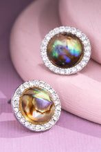 Load image into Gallery viewer, Galaxy Opal Round Rhinestone Stud Earrings