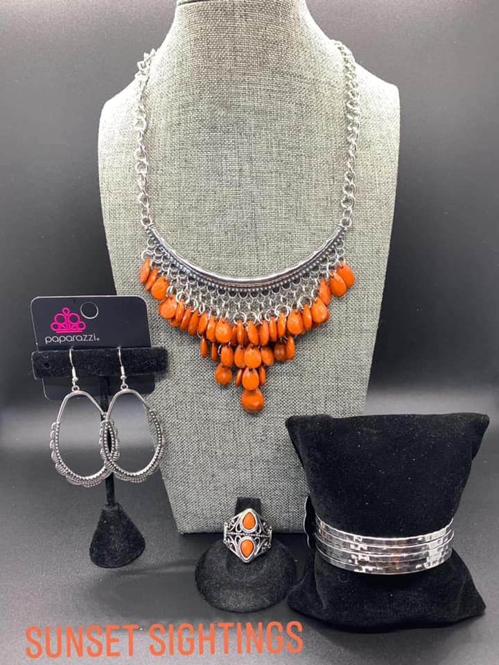 Paparazzi Sunset Sightings - Complete Trend Blend / Fashion Fix Set - August 2020