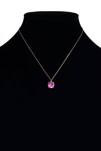 Cubic Zirconia Pendant Short Necklace