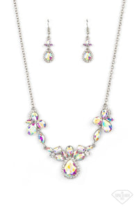 Paparazzi Intergalactic Icon - Multi - Necklace & Earrings - Empire Diamond Exclusive