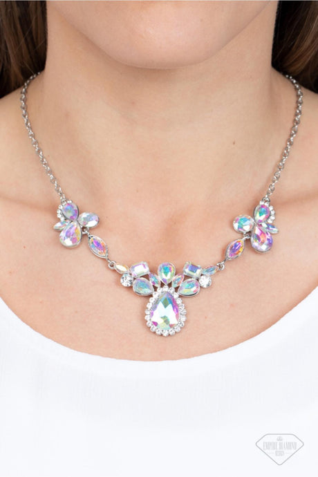 Paparazzi Intergalactic Icon - Multi - Necklace & Earrings - Empire Diamond Exclusive