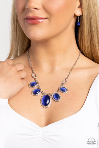 Paparazzi A BEAM Come True - blue - Necklace & Earrings