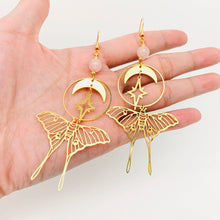 Load image into Gallery viewer, Stars and Moon Butterfly Bohemian Earrings