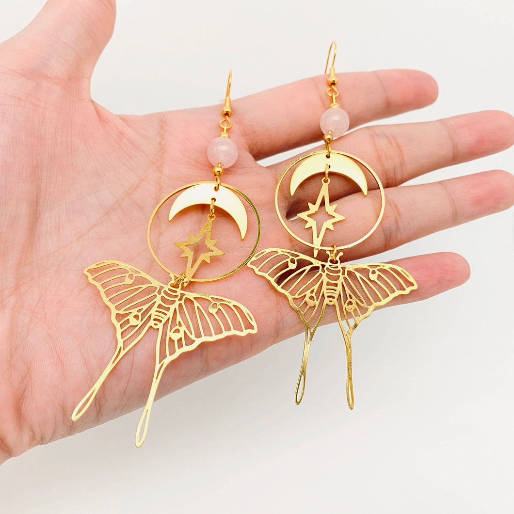 Stars and Moon Butterfly Bohemian Earrings