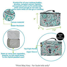 Load image into Gallery viewer, Swirls In Aqua Cosmetic Case SHIPS 7-22