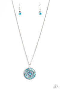 Paparazzi Mandala Masterpiece - Blue - Necklace & Earrings