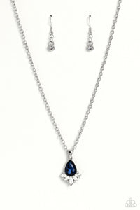 Paparazzi Fancy Fringe - Blue - Necklace & Earrings