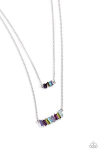 Paparazzi Easygoing Emeralds - Multi - Necklace