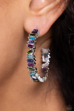 Paparazzi Effortless Emeralds - Multi - Earrings