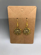 Load image into Gallery viewer, Sunflower Charm Earring Gold &amp; Silver