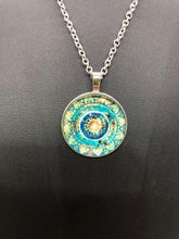 Load image into Gallery viewer, Green Mandala Necklace