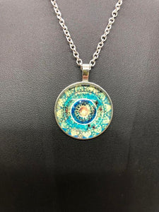 Green Mandala Necklace