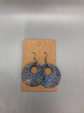 Load image into Gallery viewer, Retro Circle Holographic Circle Earrings