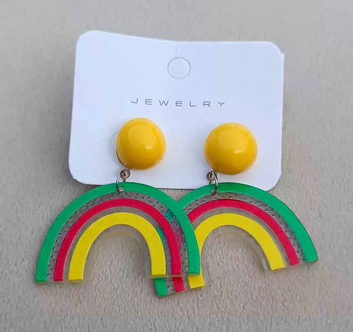 Boho Rainbow Post Earring