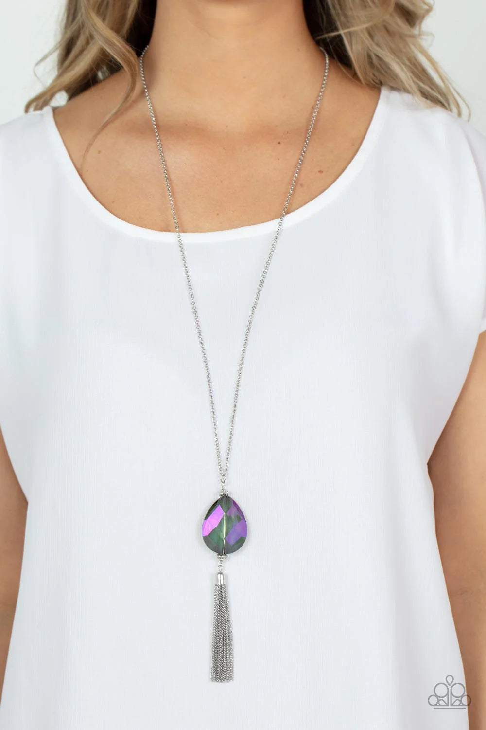 Interstellar Solstice - Purple Necklace - Paparazzi Accessories