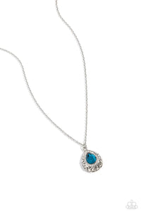 Paparazzi Gracefully Glamorous - Blue Necklace & Earrings