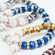 Load image into Gallery viewer, Dazzling Elegance Glass Bead Bracelet