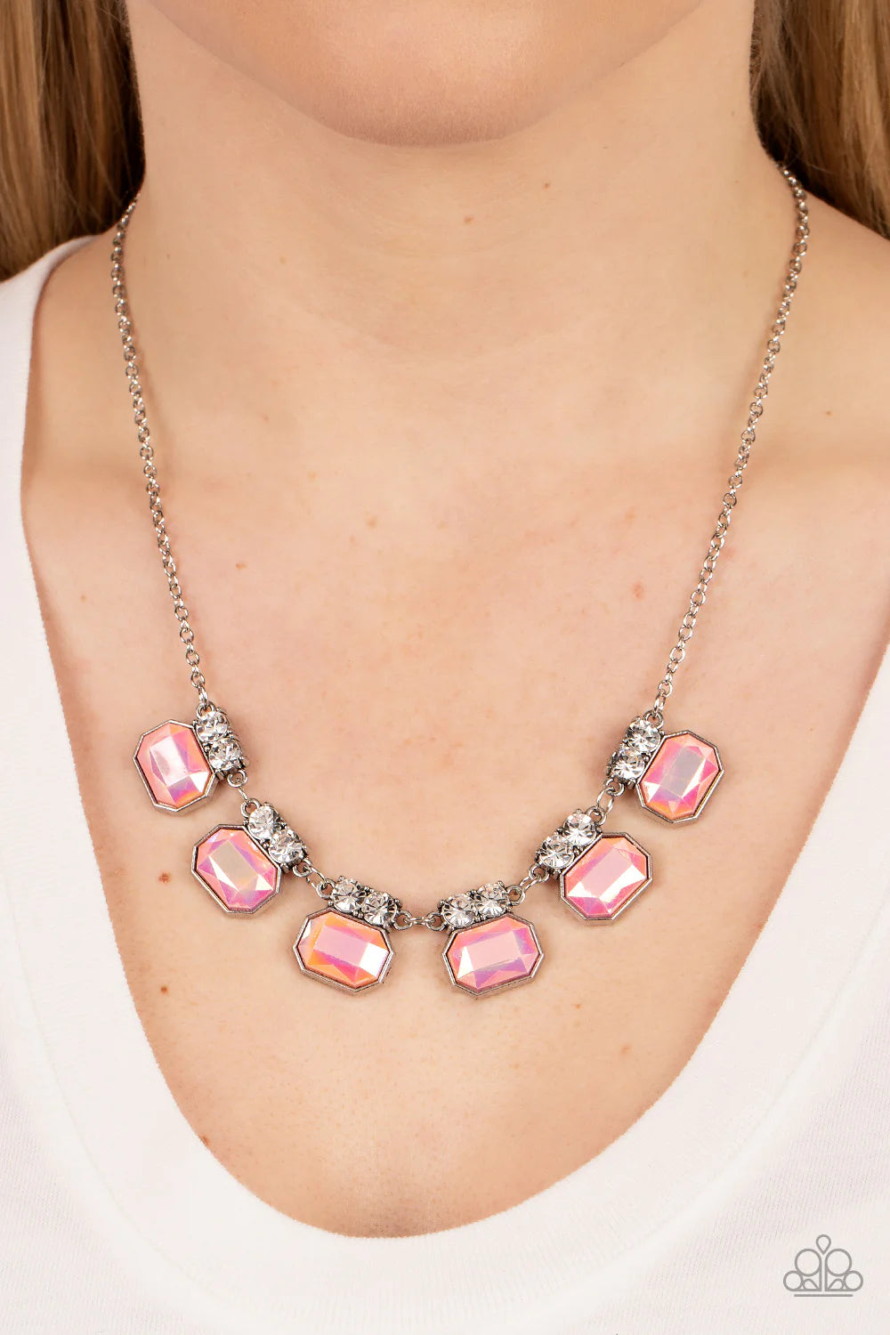 Interstellar Inspiration - Pink Necklace - Paparazzi Accessories