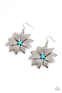 Paparazzi Pinwheel Prairies - Blue Earrings