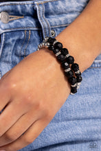 Load image into Gallery viewer, PAPARAZZI TWO BY TWO TWINKLE - BLACK BRACELET