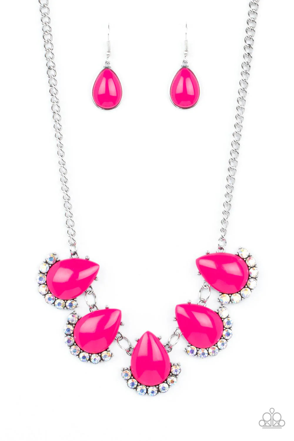 Ethereal Exaggerations - Pink Necklace - Paparazzi Accessories