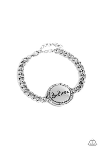 Paparazzi Hope and Faith - Silver Bracelet