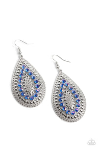 Spirited Socialite - Blue Earrings - Paparazzi Accessories