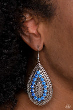 Load image into Gallery viewer, Spirited Socialite - Blue Earrings - Paparazzi Accessories