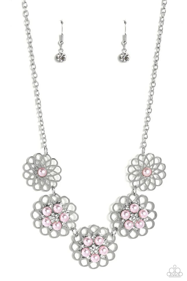 Paparazzi Necklace -  Mandala Mosaic - Pink