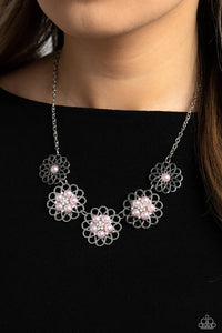 Paparazzi Necklace -  Mandala Mosaic - Pink