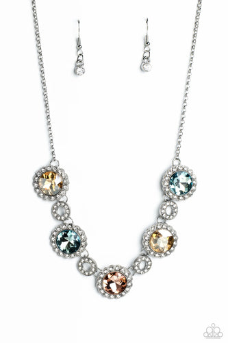 Paparazzi Gorgeous Gems - Multi Oversized Gem Necklace & Earrings