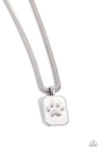 Load image into Gallery viewer, Paparazzi PAW to the Line - White Pet Lover Necklace &amp; Earrings
