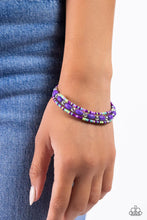 Load image into Gallery viewer, Paparazzi For WOOD Measure - Purple Coil Infinity Wrap Bracelet