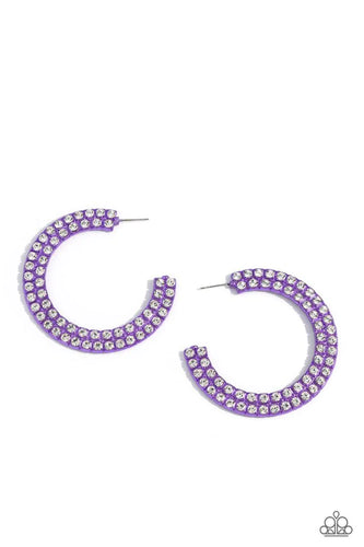 Paparazzi Flawless Fashion - Purple Earring