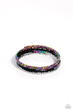 Load image into Gallery viewer, Paparazzi Dainty Dancer - Black Coil Oil Spill Bracelet