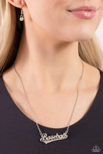 Load image into Gallery viewer, Paparazzi Home Run Haute - White Necklace &amp; Earrings