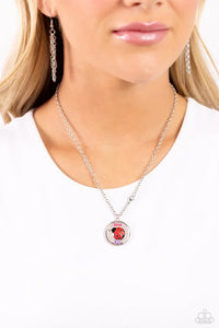 Paparazzi Lively Love Bug - Pink Necklace