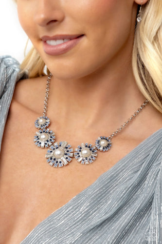 Gatsby Gallery - Blue Necklace - Paparazzi Accessories