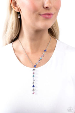 Paparazzi Diagonal Daydream - Multi Necklace & Earrings