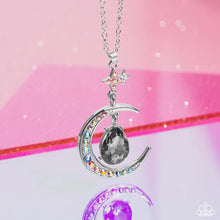 Load image into Gallery viewer, Paparazzi Talking to the Moon - Silver Necklace &amp; Earrings
