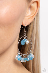 Paparazzi Elite Expression - Blue Earrings