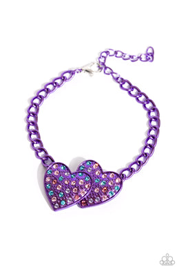 Paparazzi Lovestruck Lineup - Purple Bracelet