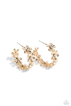 Load image into Gallery viewer, Paparazzi Floral Flamenco - Gold Hoop Earrings NEW