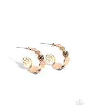 Load image into Gallery viewer, Paparazzi Textured Tease - Gold Earring