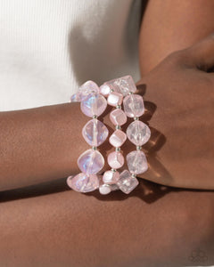 Paparazzi Glittery Gala - Pink Bracelet Set